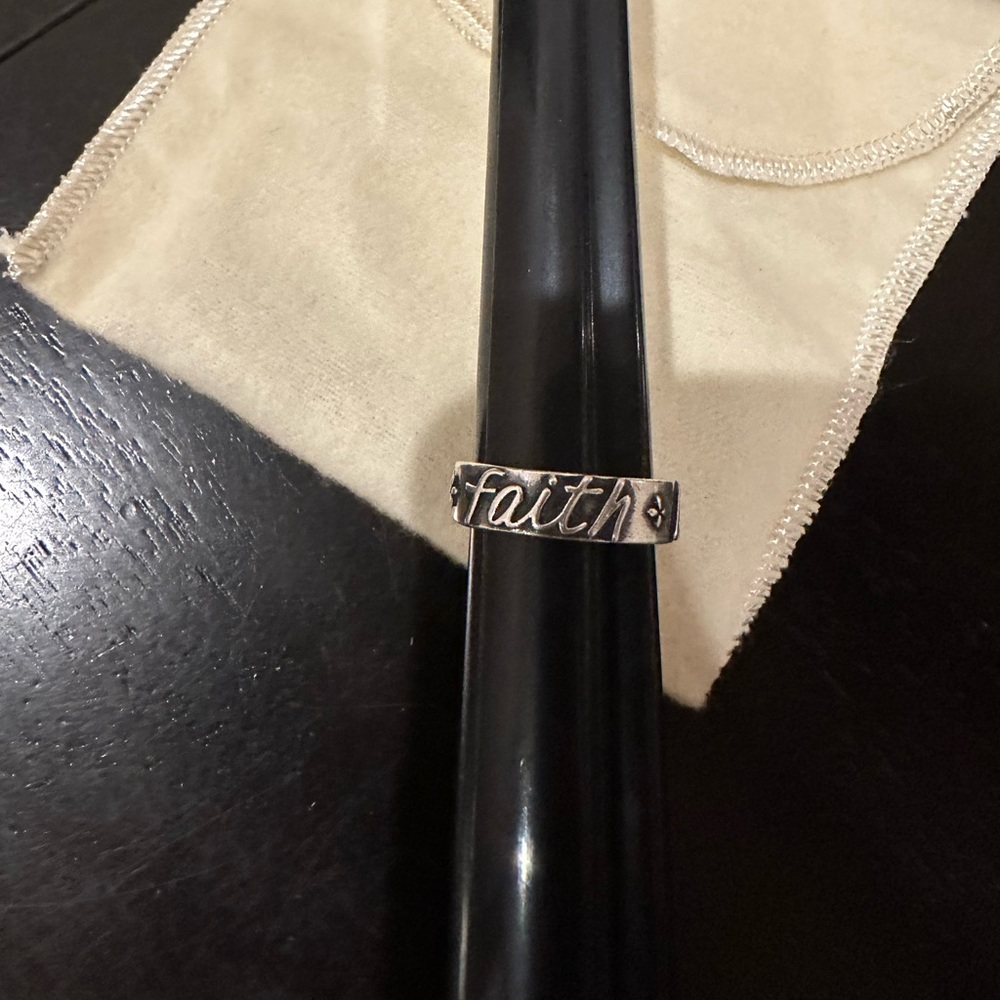 James Avery Faith, Hope, Love ring- retired- size 7